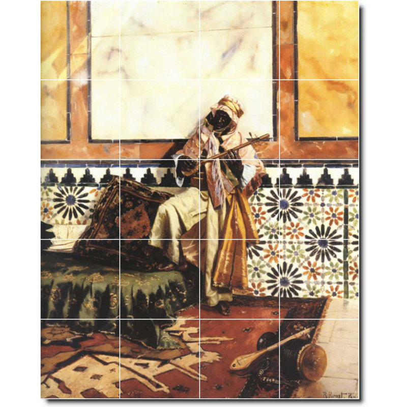 Carreau de céramique décorative 24 po x 30 po 6 po x 6 po, Historique 03019
