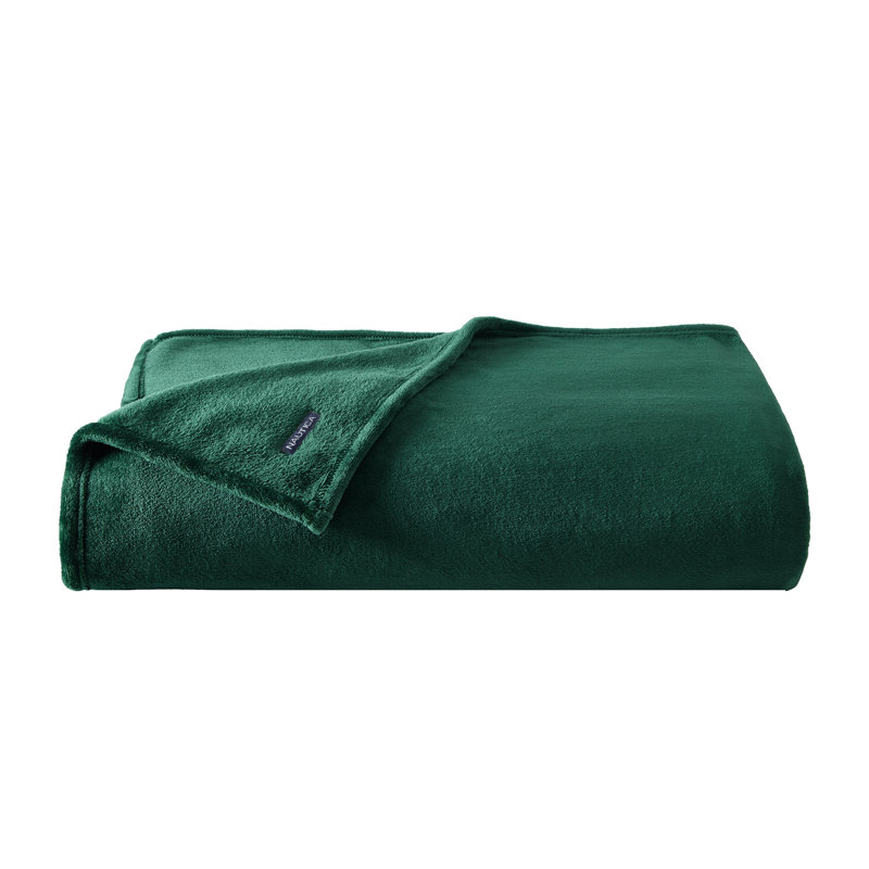 Couverture en molleton ultra doux Nautica, Très grand lit, Vert