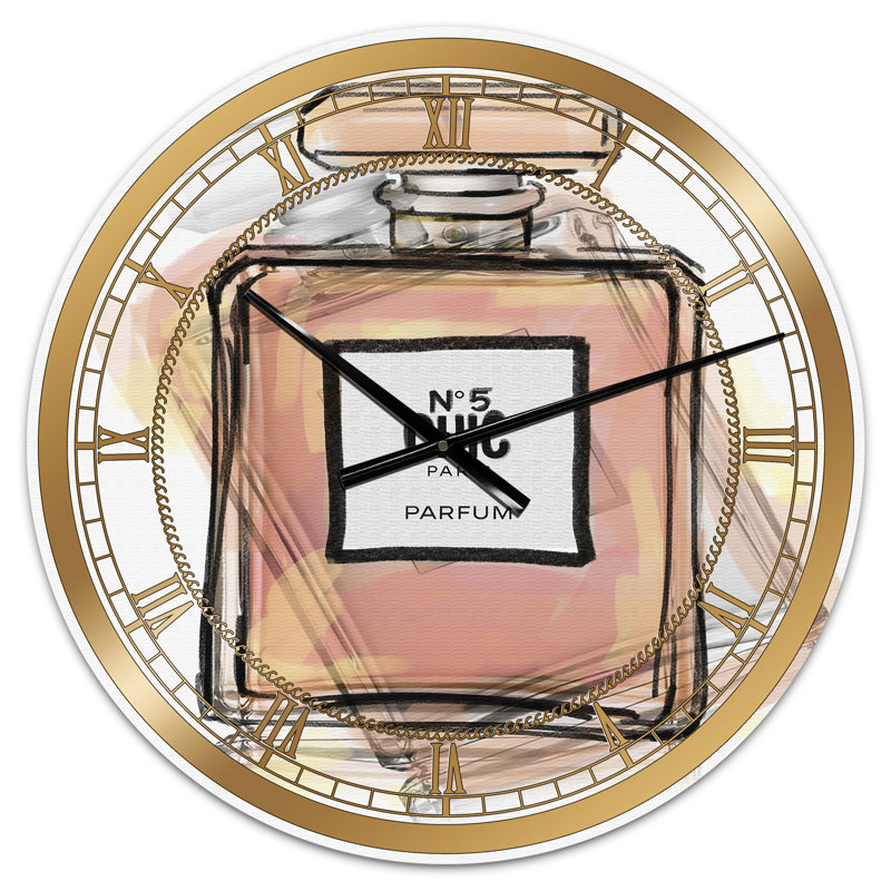 Grande horloge murale Chic Nr 5 Paris Parfum V, Petit