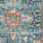 Ducote Washable Teal and Rust Machine Woven Area Rug-822375185