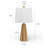 Boho Style Resin Table Lamp For Living Room/Bedroom/Entryway Console/Decorative Supplements With Folding Shade Accent