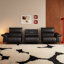 Coussin de canapé modulaire noir en cuir véritable Fourseat-756499527-756499524