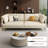 Khaki Polyester Standard Sofa-1870763289