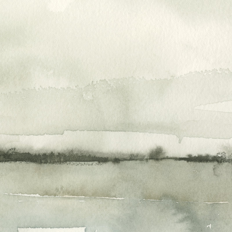 Winter Reflections I by Emma Caroline - Wrapped Canvas Painting, 91cm H x 91cm W x 3.8cm D