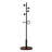 Freestanding Coat Rack Solid Wooden Base Coat Tree (Black)