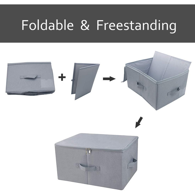3-pack Foldable Rigid Storage Bins
