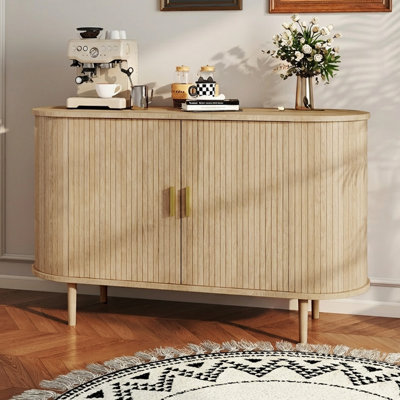 47" Sideboard Buffet Cabinet With Sliding Door