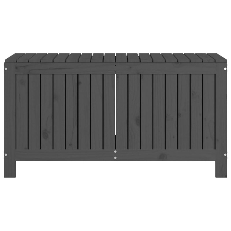 Ebern Designs Liggitt 115cm W 210L Water Resistant Pine Solid Wood Deck Box, Grey
