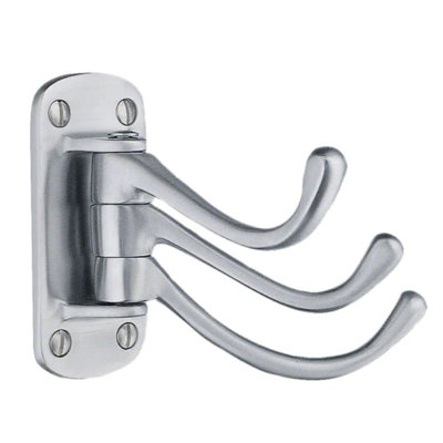 Wall mounted triple swing hook 