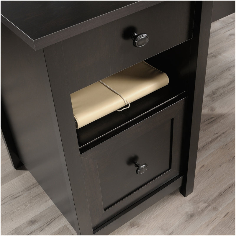 Bureau en L, finition noire