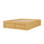 Structure de lit plateforme grand avec quatre tiroirs et rangement pour le pied de lit, sans tête de lit-564993048