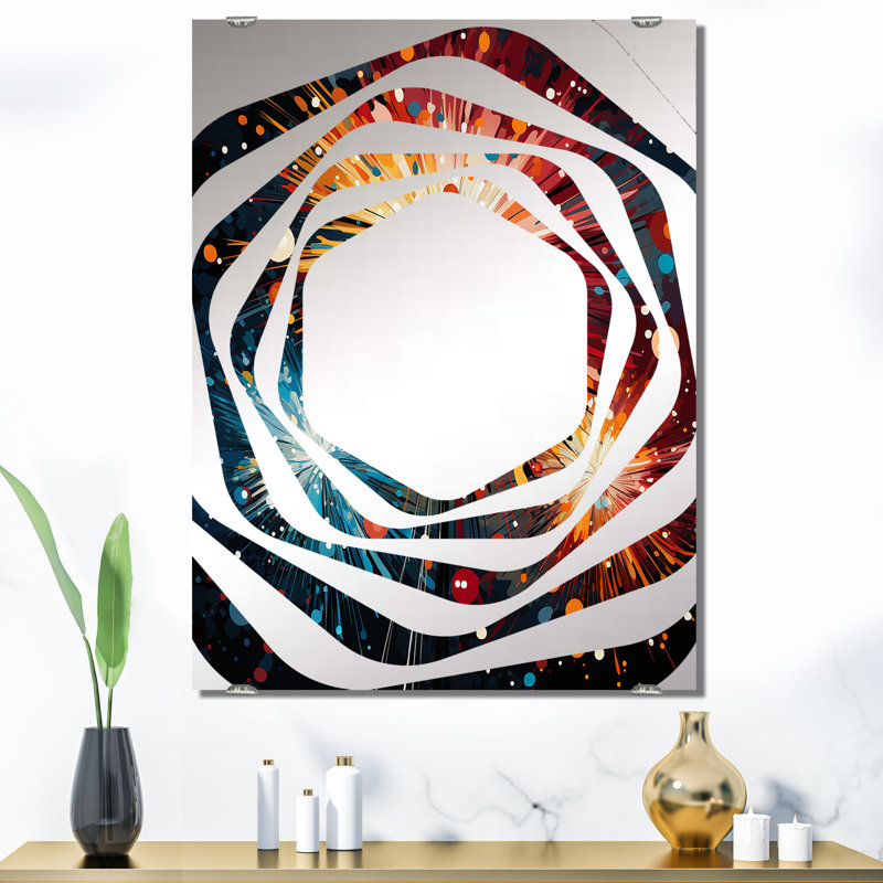 Fetick - Miroirs muraux décoratifs avec feux d'artifice, 40 po x 30 po