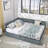 Queen Size Mid-Century Velvet Daybed with Underbed Storage Drawers-798725413-798725422