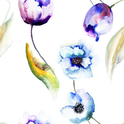 Floral Painting - Wrapped Canvas Painting