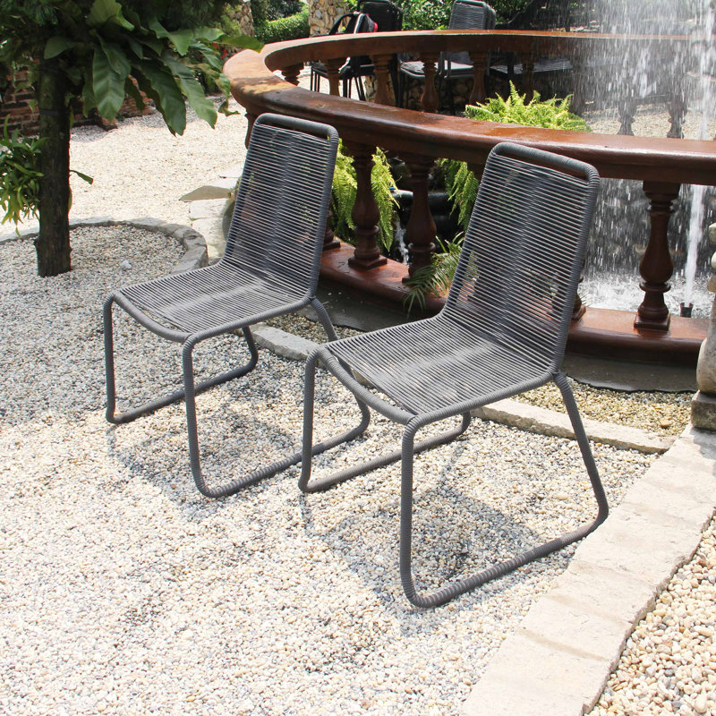  Chaise d'appoint / de salle à manger 2 pièces Brittany, gris