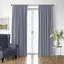 Walker Ticking Stripe Indigo/White Cotton Simple Top Pocket Drapery Panel Set of 2-1620507789