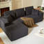Modular Sectional Sofa With Chaise, Modern L Shaped Cloud Couch With Deep Seat, Sectional Couches For Living Room, Bedroom, Office, No Assembly Required-1879855915