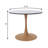 Hallett 27" Round Dining Table With MDF Top And Steel Pedestal Base For Modern Kitchen And Dining Room-1101635816-1099531411