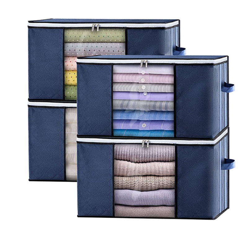 Fabric Storage Bag Set, Blue
