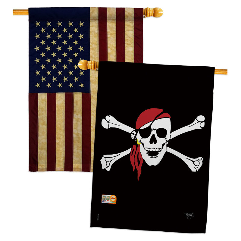 Double Sided 40'' H x 28'' W Polyester House Flag