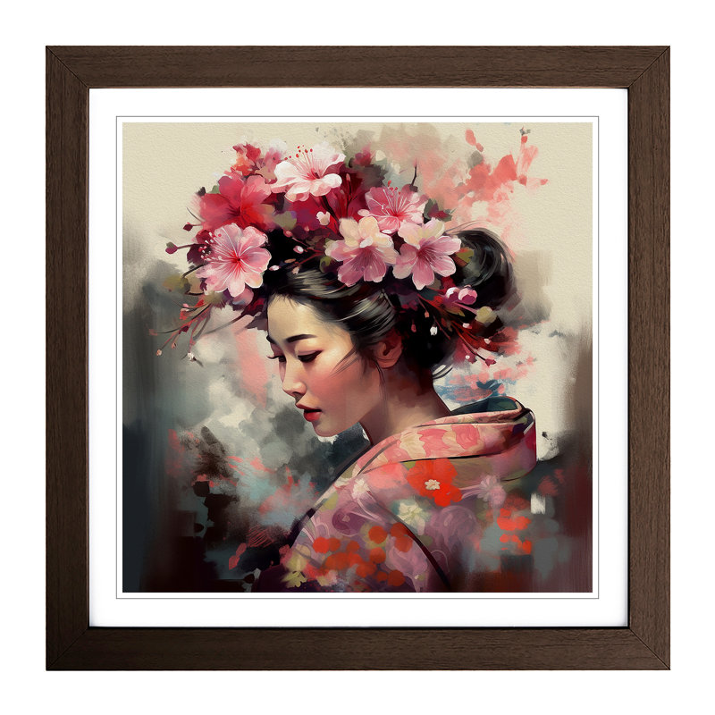 Single Picture Frame Print on Wood, Walnut