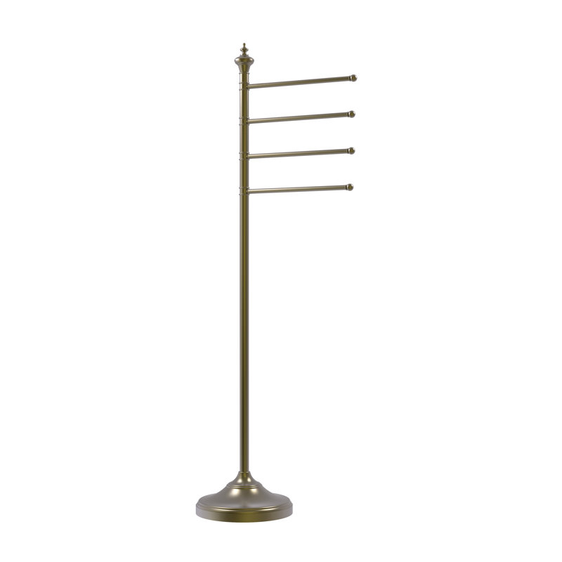 Porte-serviettes sur pied Gober, Laiton antique