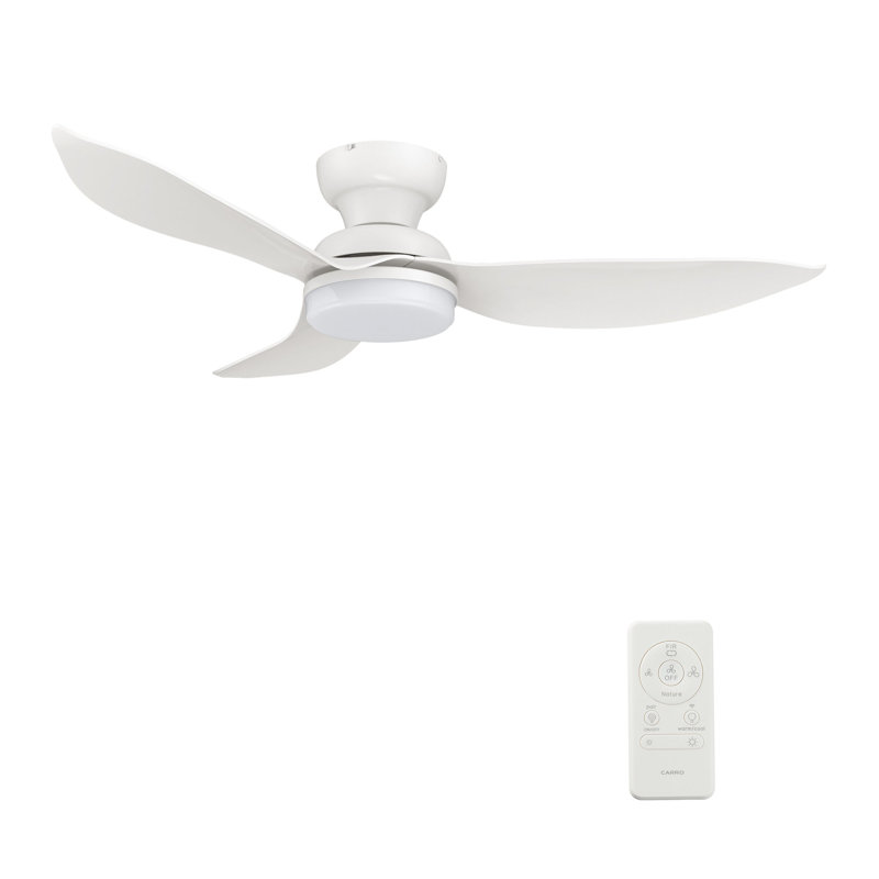Ventilateur de plafond intelligent de 45 po avec télécommande Upton, ensemble d'éclairage inclus, fonctionne avec l'assistant Google et Amazon Alexa, raccourci Siri.