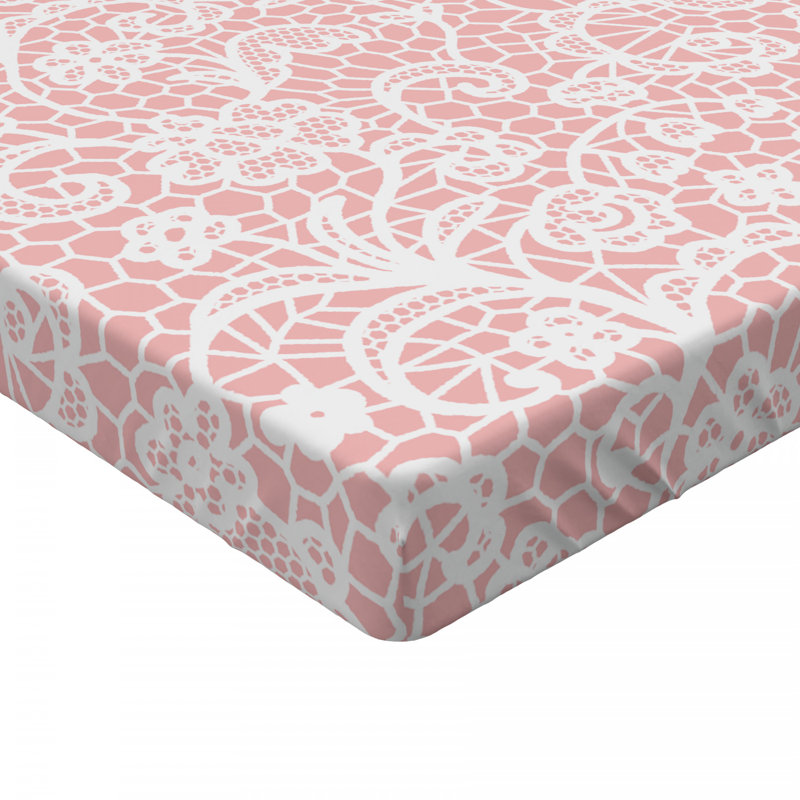 Microfiber Floral Fitted Sheet, Twin XL Fitted Sheet