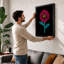 Neon Bloom Botanical - Framed Print-1100016922-1100016923