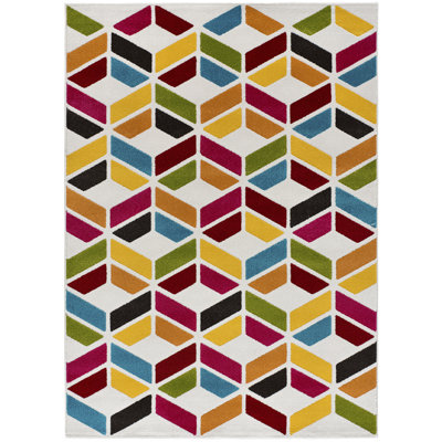 Selda Rectangle Geometric Area Rug