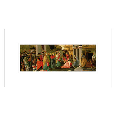 «Adoration of the Magi» par Sandro Botticelli - Estampe numérique encadrée