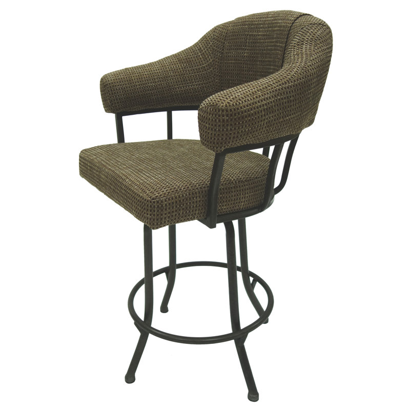  Tabouret De Bar Pivotant De 26" Adali, Marron clair