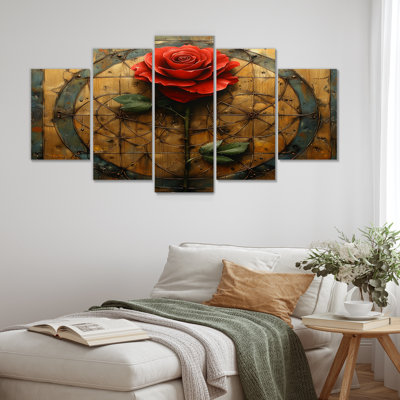 Godarville - Rose Wall Art 5 Piece
