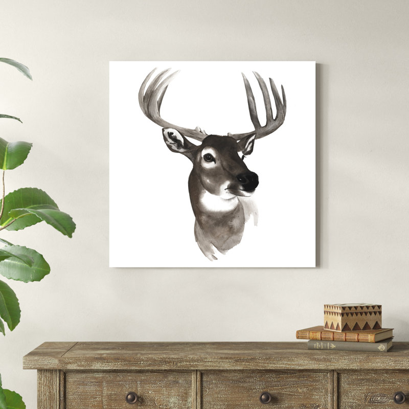 Western Animal Study VI par Grace Popp - peinture sur toile tendue, H 30 po x l 30 po x P 1,25 po
