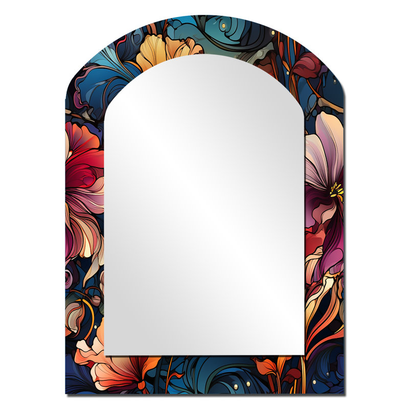 Victorian Nouveau Elegance Victorian Motif - Miroir décoratif floral, 34 po x 25 po