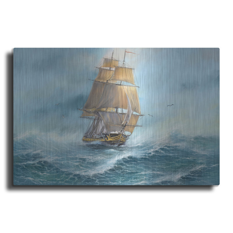 «Sailing the Ocean», art mural en métal, H 12 po x l 16 po