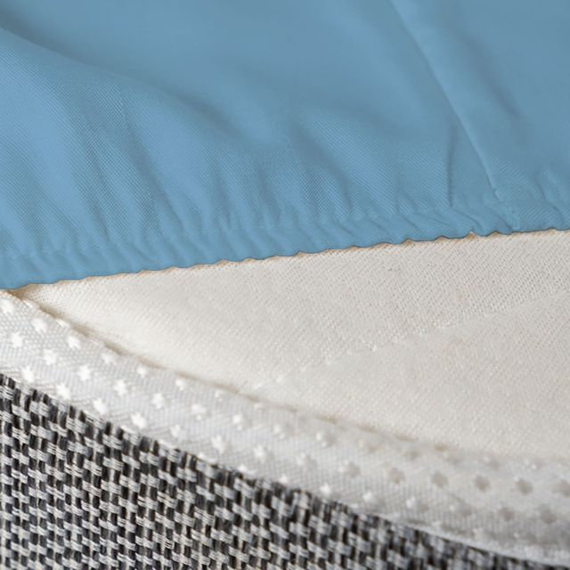 Ensemble de draps rafraîchissant et respirant Hotel Luxurious, Ensemble de draps pour grand lit + 4 taies d'oreil, Bleu denim