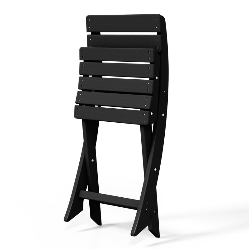 Ensemble de salle à manger pliable 3 pièces Laguna, Noir