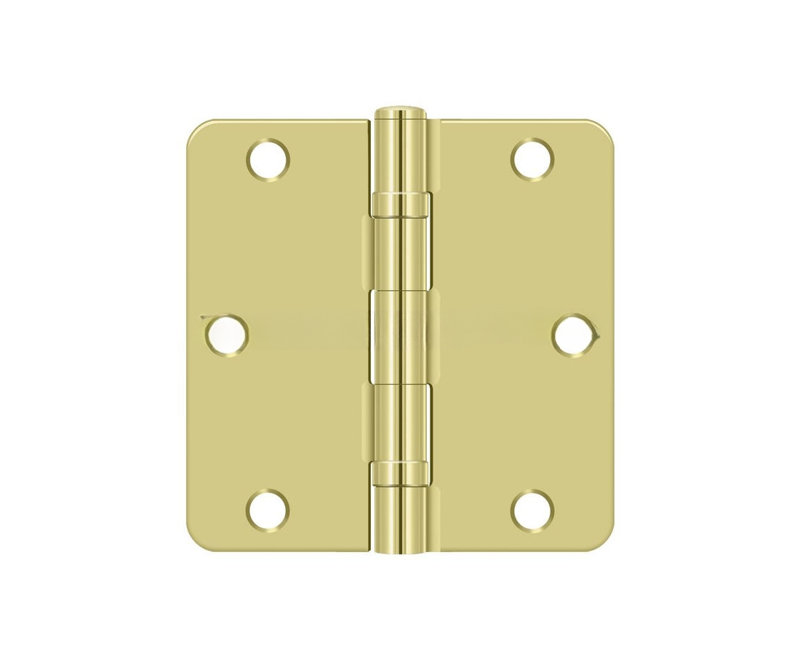 64'' x 64'' Steel Surface Mount Hinge, Polished Brass