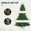 Arbre de Noël artificiel vert conique non éclairé-457425989