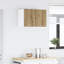 Vidaxl Hanging Cabinet Riga Black Oak And White 40 X 31 X 40 Cm-121218273-121218268