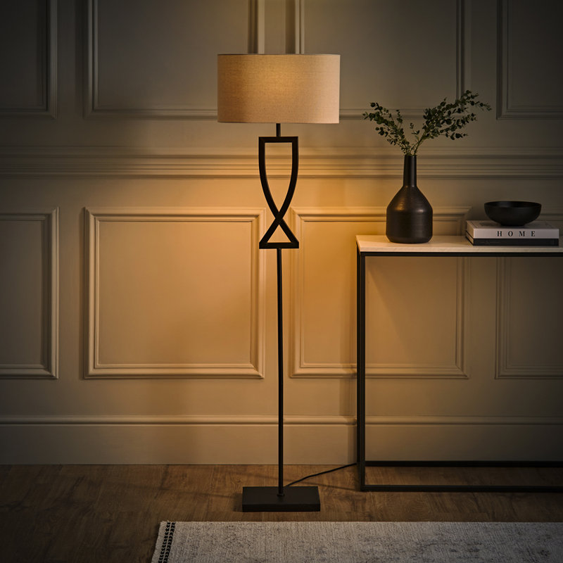 Randalstown 145.5cm Black Floor Lamp