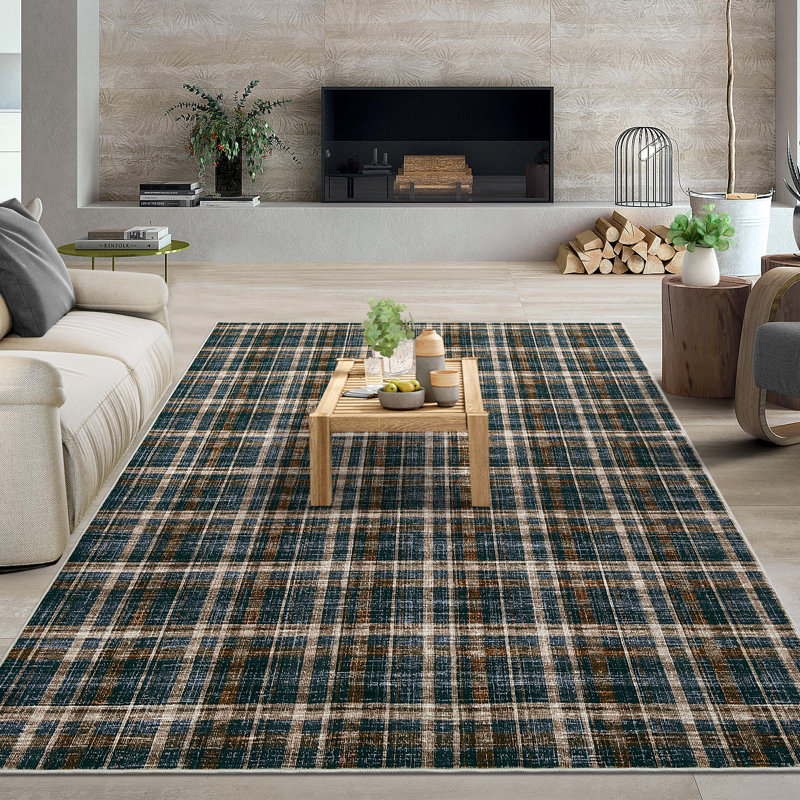 Washable Area Rug for Living Room Modern Bedroom Rug Area Rug Non Slip Throw Rugs Stain Resistant Carpet for Nursery Dining Room