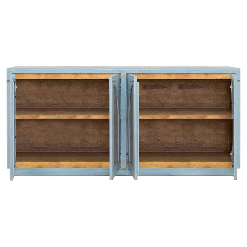 Console 4 portes Arcadia, Bleu
