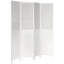 6 Ft. Tall Louvered Beadboard Room Divider White 6 Panel-676208306-676208305