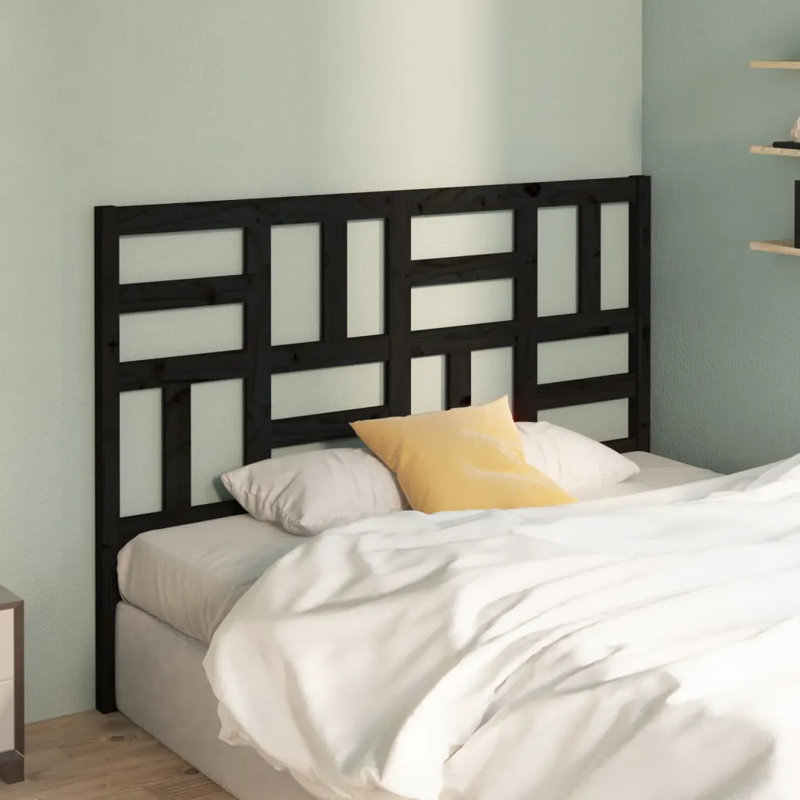 Kenai Solid Wood Headboard, Single (3'), Black