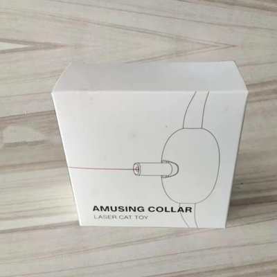 Collier pour animal de compagnie à DEL rechargeable avec jouet laser pour chats