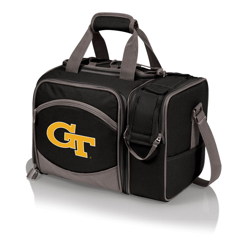 Refroidisseur à pique-nique isolé NCAA, Noir, Yellow Jackets de l'Université Georgia Tech