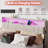 Queen Upholstered Platform Bed with 4 Drawers, Adjustable LED Light & Charging Station, No Box Spring Needed-1313956498-1323335372