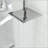 10" Square Rainfall Shower Head, Wall/Ceiling Mounted, Chrome